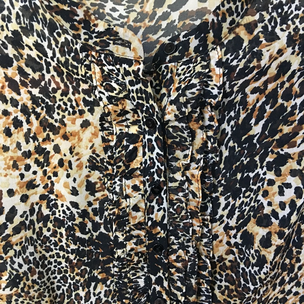 Zara Basic Long Sleeve Button Down Blouse - image 4